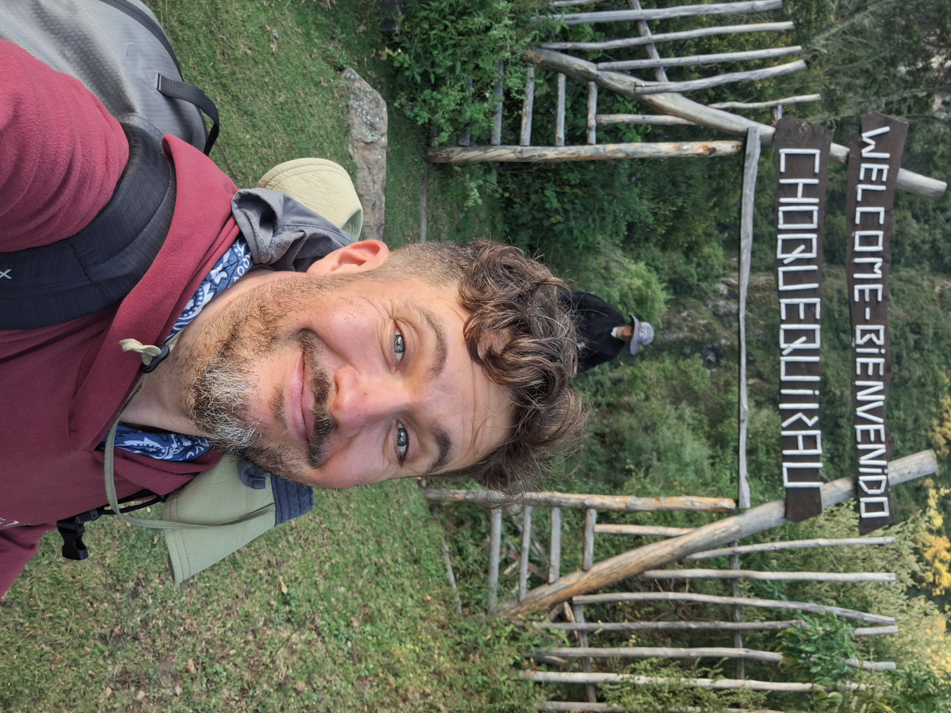 Damián en Choquequirao